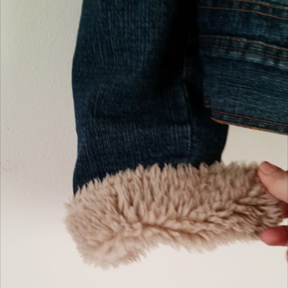 Miss Lili Puffy Jean Jacket Size S/M - Picture 3 of 7